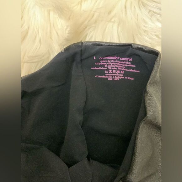 Commando Control faux leather leggings.  Large - Picture 5 of 5